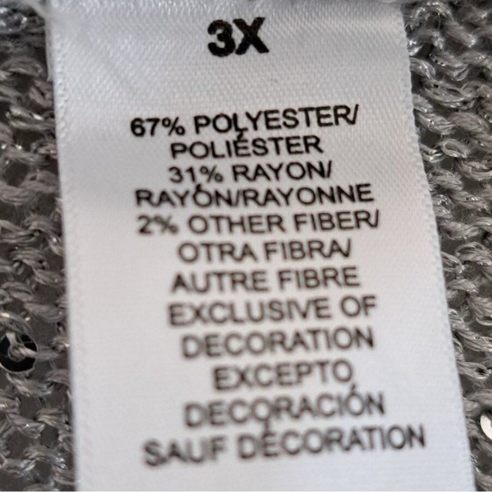 Alfred Dunner Sequin and Fur Trimmed Cardigan - Picture 5 of 5